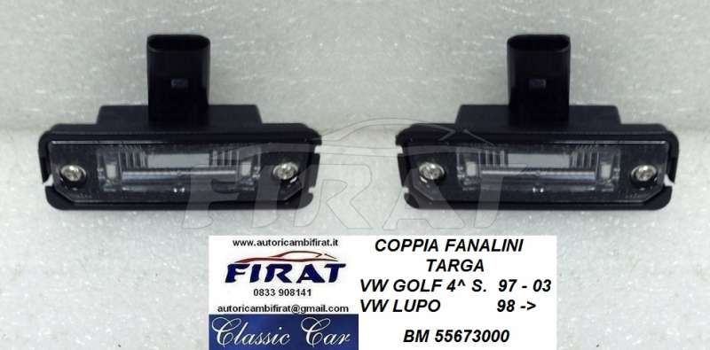 FANALINO TARGA VW GOLF 97 - 03